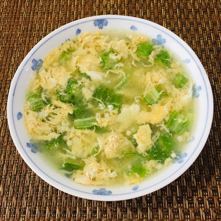 ネバネバ トロトロ‼️ 卵とオクラの中華スープ